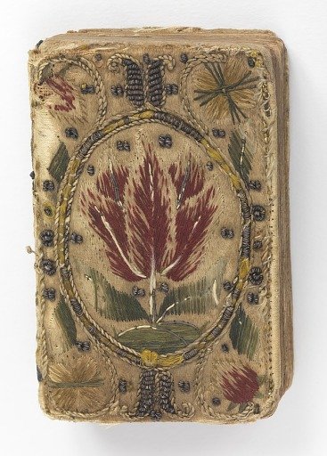 Book with embroidered cover