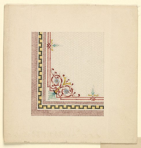 Corner Design for Mosaic Floor
