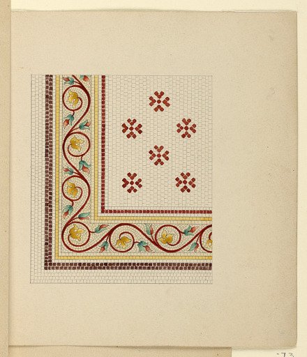 Corner Design for Mosaic Floor