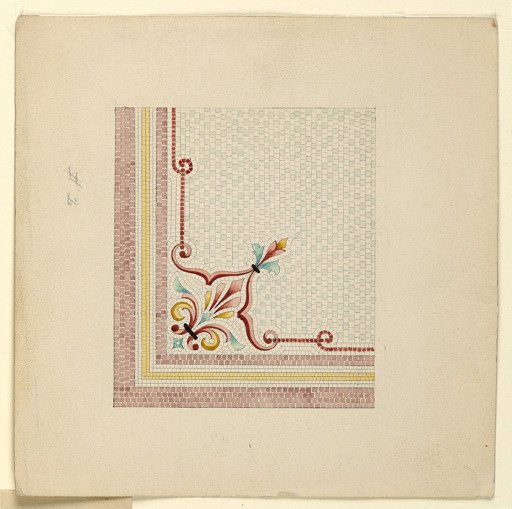 Corner Design for Mosaic Floor