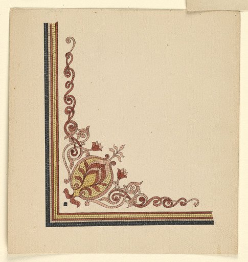 Corner Design for Mosaic Floor