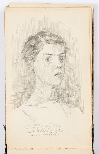 Sketchbook Page: Historic Portrait No. 2 (Self-Portrait)