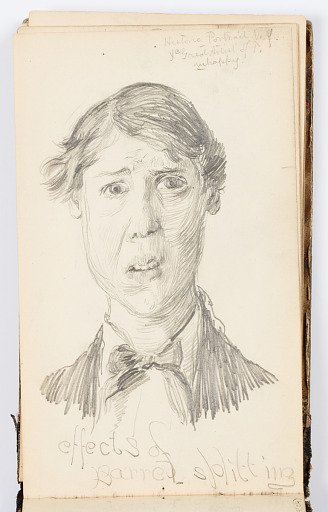 Sketchbook Page: Historic Portrait No. 9 (Self-Portrait)