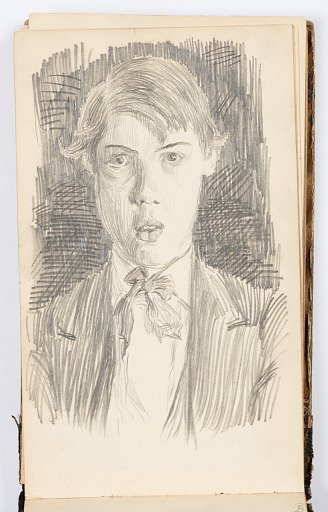 Sketchbook Page: Self-Portrait