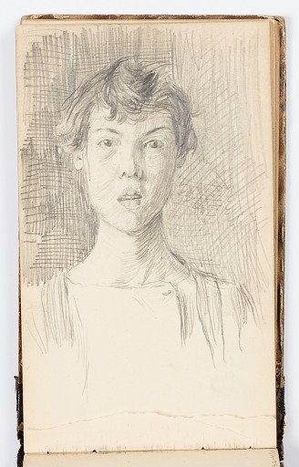 Sketchbook Page: Self-Portrait