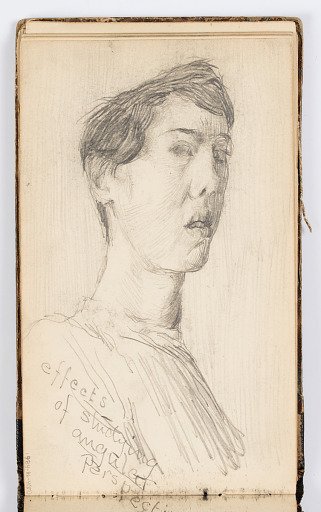 Sketchbook Page: Self-Portrait