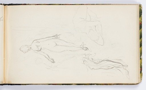 Sketchbook Page: Nude Female Figures