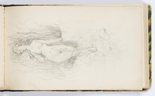 Sketchbook Page: Nude Female Figure