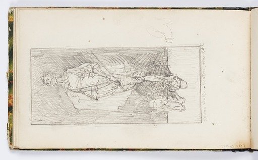 Sketchbook Page: Kenyon Van Kock - Van Dyck (Self-Portrait with Dog)