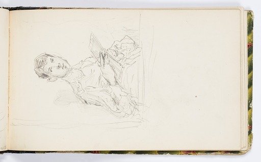 Sketchbook Page: Young Man with Sketchbook