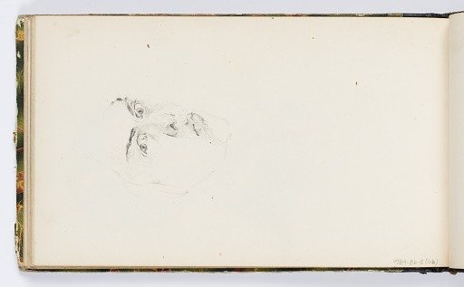 Sketchbook Page: Young Man's Face (Self-Portrait)