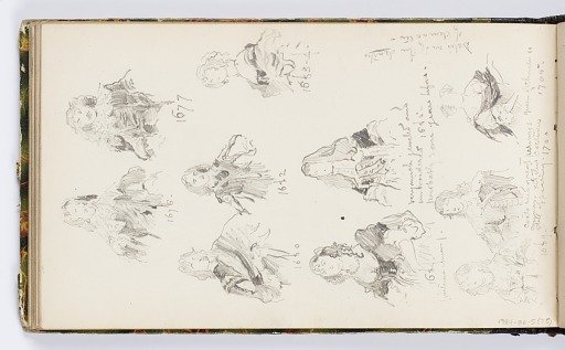Sketchbook Page: 17th-century Portraits