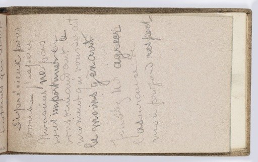 Sketchbook Page: Draft of Letter
