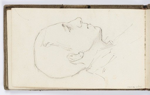 Sketchbook Page: Portrait of Man in Profile