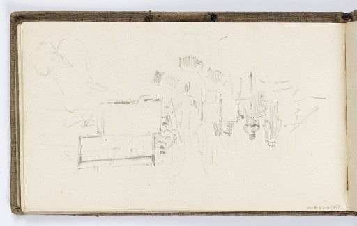 Sketchbook Page: Town and Figures