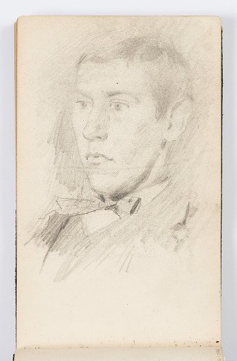 Sketchbook Page: Portrait of Young Man