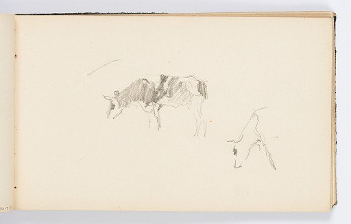 Sketchbook Page: Cows Grazing