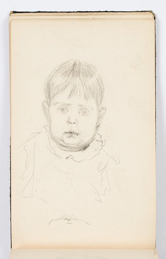 Sketchbook Page: Portrait of Child