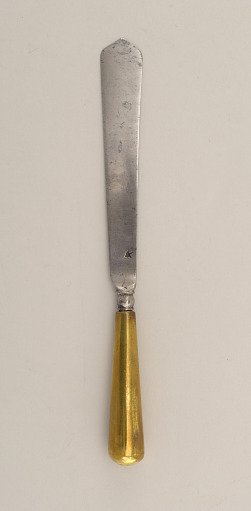 Knife with Brass Handle