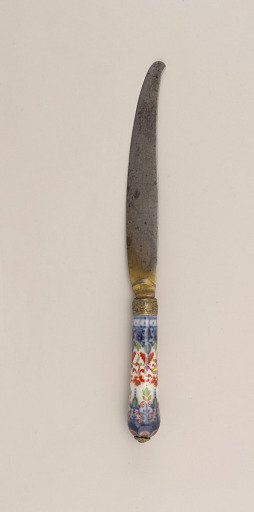 Knife with Porcelain Handle (One of a Pair)