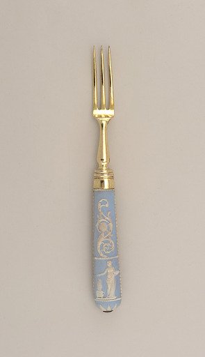 Three-Tined Fork with Jasperware Handle