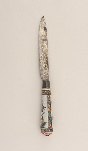 Knife with Porcelain Handle (One of a Pair)