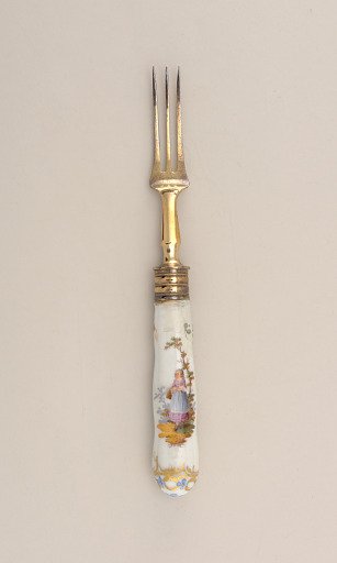 Fork with Porcelain Handle (Paired with Knife)