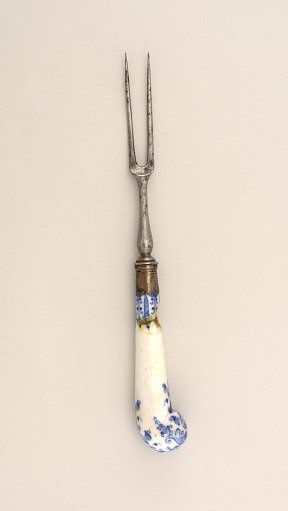Fork with Porcelain Handle