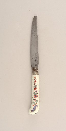 Knife with Porcelain Handle (One of a Pair)