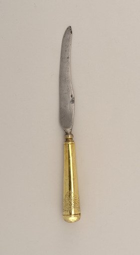 Knife with Brass Handle