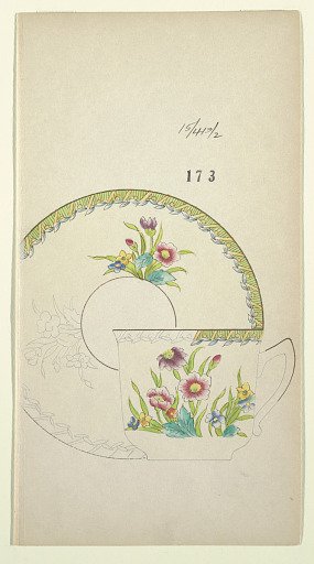 Design for a Cup or Saucer