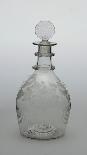 Decanter with Rose, Thistle, and Shamrock