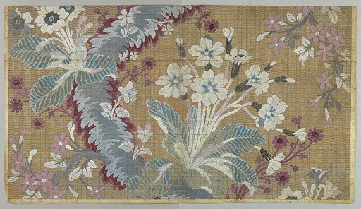 Point-paper (mise-en-carte), Design for Woven Silk