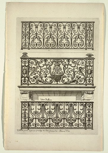 Diferent Ballicons (Different Balconies), in Nouveau Livre de Serrurie (New Book of Ironsmithing)