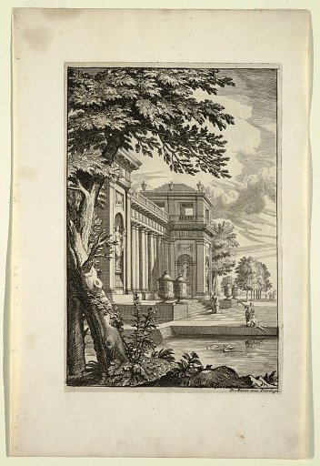 Plate in Nouveaux Livre de Paysages (New Book of Landscapes)