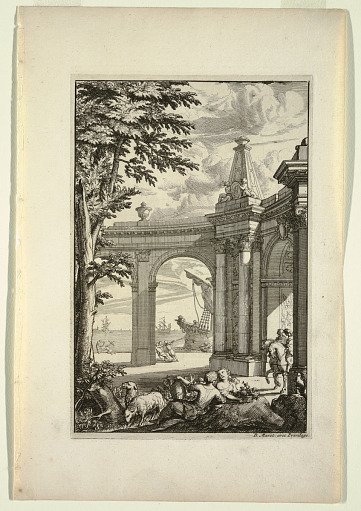 Plate in Nouveaux Livre de Paysages (New Book of Landscapes)