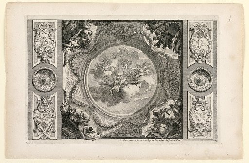 Plate in Nouveaux livres de peintures de salles et d’escaliers (New Books on Paintings for Rooms and Stairs)
