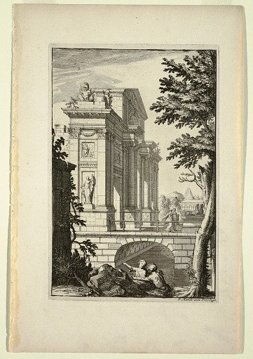 Plate in Nouveaux Livre de Paysages (New Book of Landscapes)