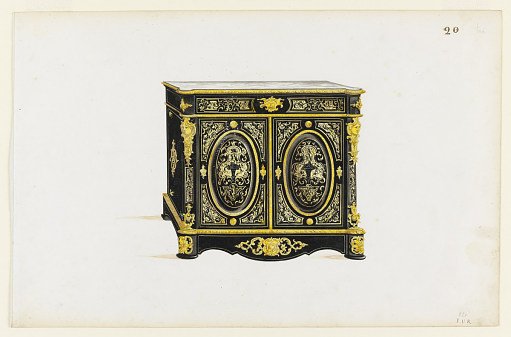 Design for a Cabinet in the "Boulle" Style
