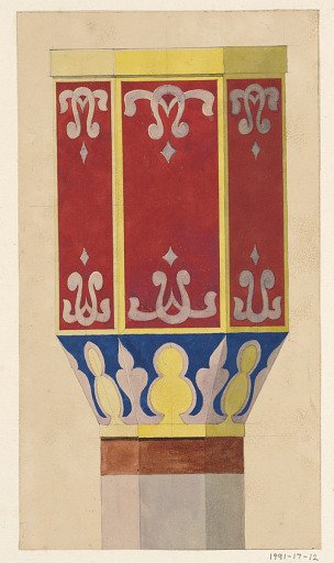 Design for Column Capital for July Festival Architecture