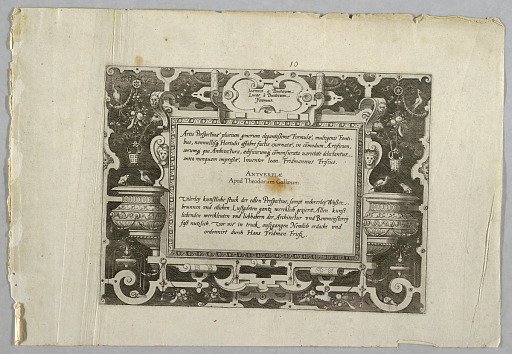 Title Plate: "Artis Persp