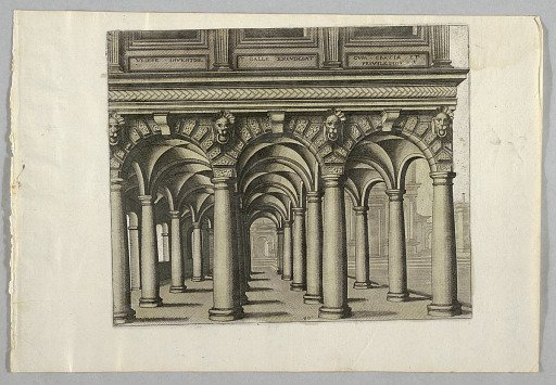 View of an Open-columned Hall