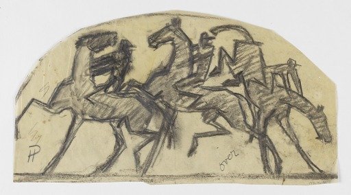 Jockeys on Horseback