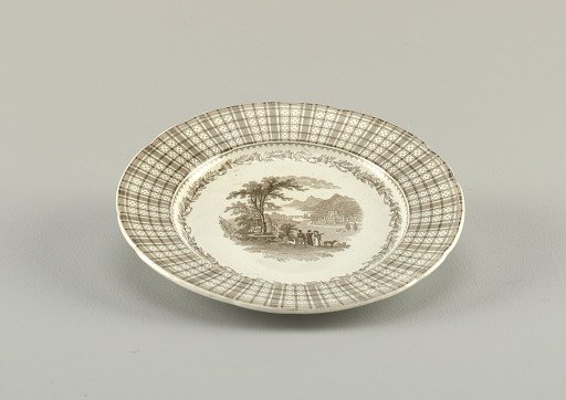Plate with View of "Bredalbane", Scotland