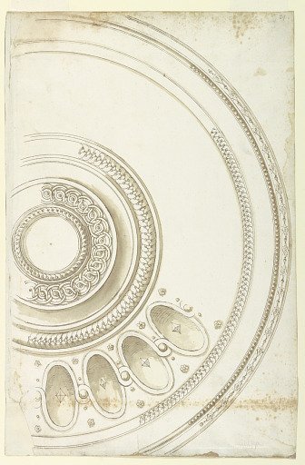 Design for a Gilded Silver Bowl or Plate
