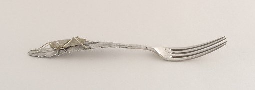 Dessert Fork with Grasshopper on Handle