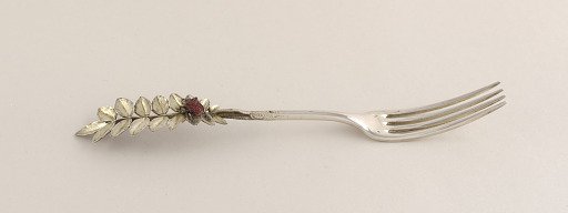 Dessert Fork with Red Beetle on Handle