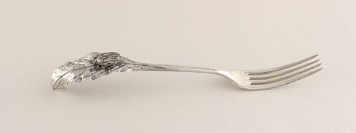 Dessert Fork with Carrion Beetle on Handle