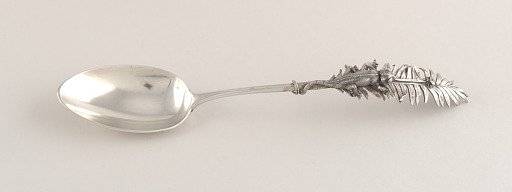 Dessert Spoon with Chameleon on Handle