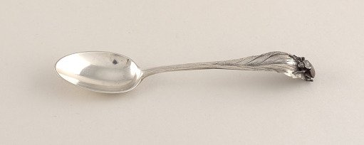 Demitasse Spoon with Red Beetle